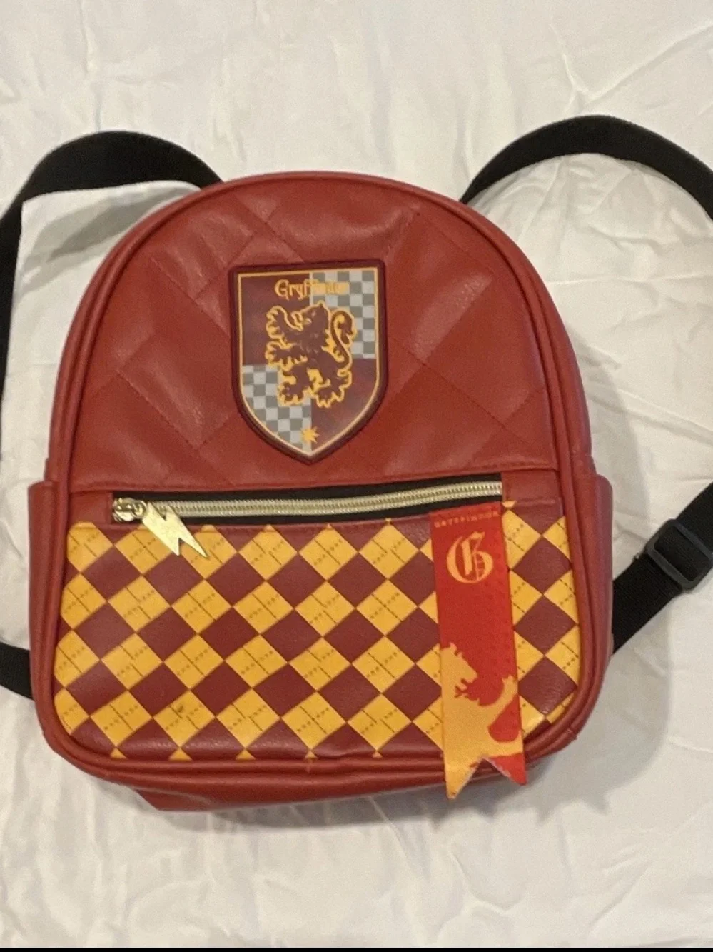 Gryffindor Red & Gold Quilted Mini Backpack